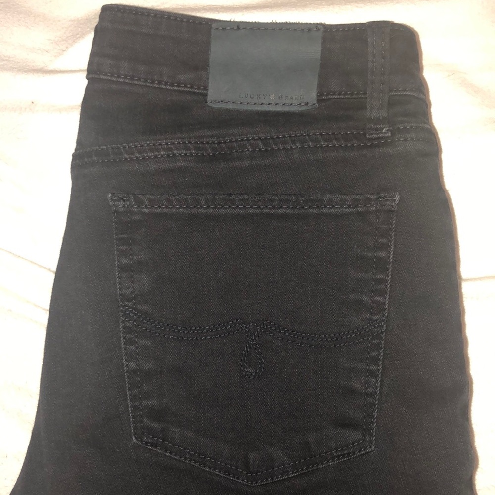 Lucky Brand black low rise skinny jeans
